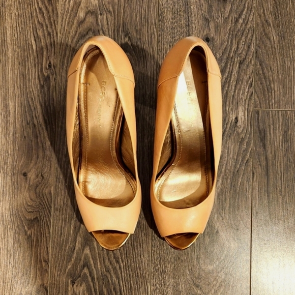 COPY -  BCBG Tan/Camel Color Open Toe Shoes - Picture 10 of 15